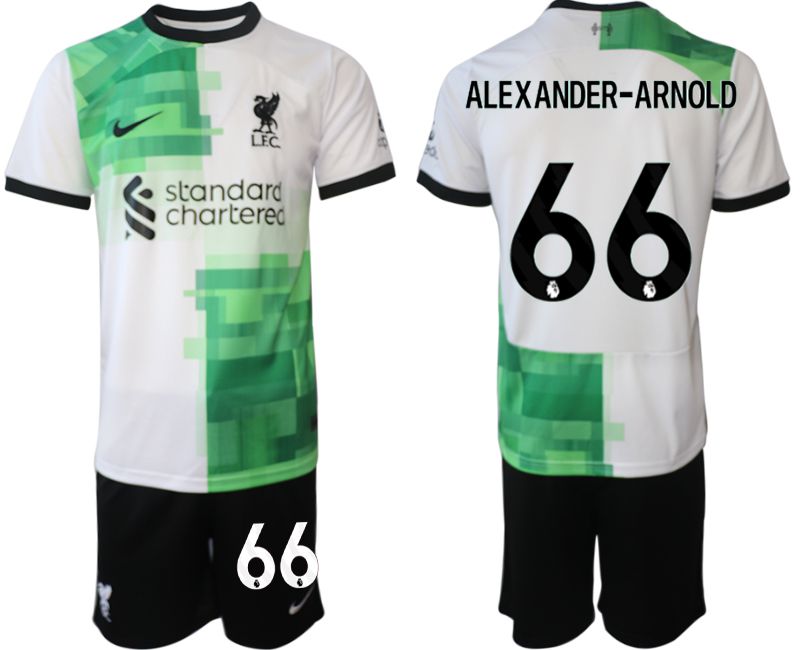 Men 2023-2024 Club Liverpool away white #66 Soccer Jersey